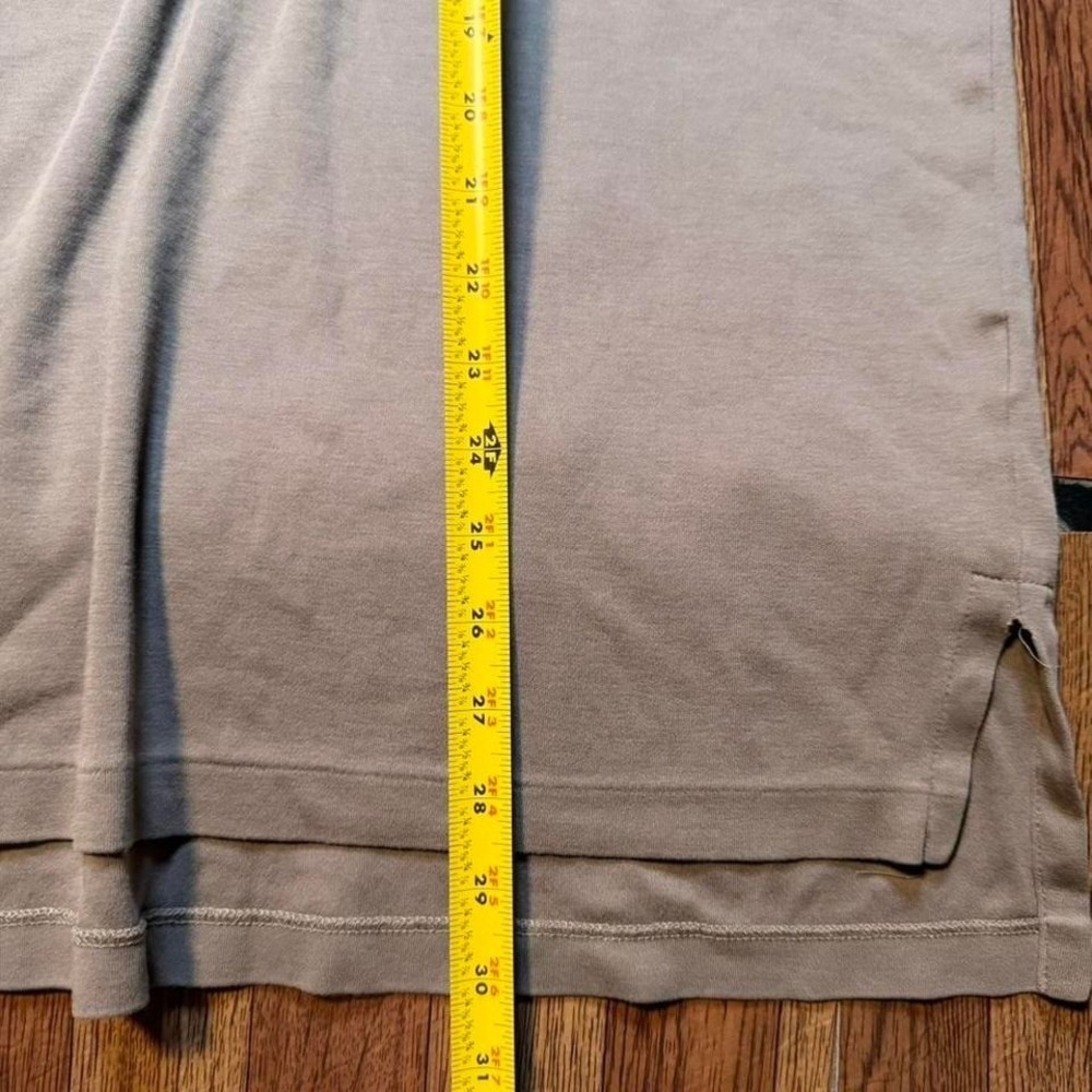 Polo Ralph Lauren Beige Brown Vtg Button Dress Polo Shirt Large - Picture 5 of 5